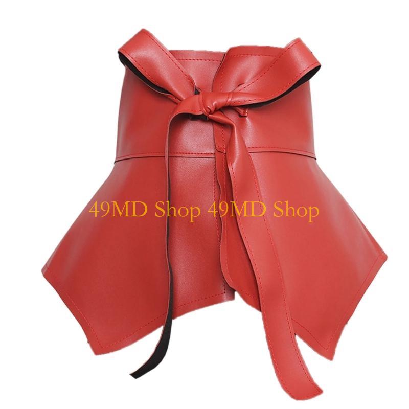 49MD Peplum Waistband Waist Belt Underbust Elegant Chain Trendy Ruffle Belt for Dress