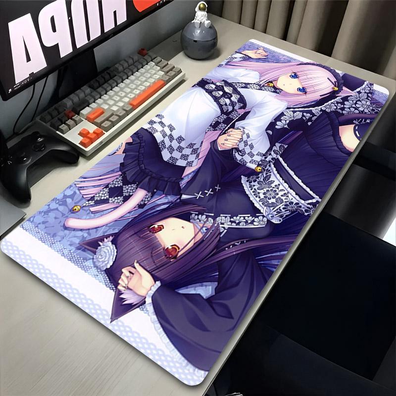 C-Chocola-N-Nekopara Коврик для мыши Аниме Девушка Розовый Настольный коврик Аксессуары для клавиатуры Игровой коврик для мыши Расширенный коврик для офисного стола Ноутбук