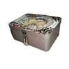 With Lock Key Tinplate Box Vintage Metal Box High Quality Desktop Storage Case
