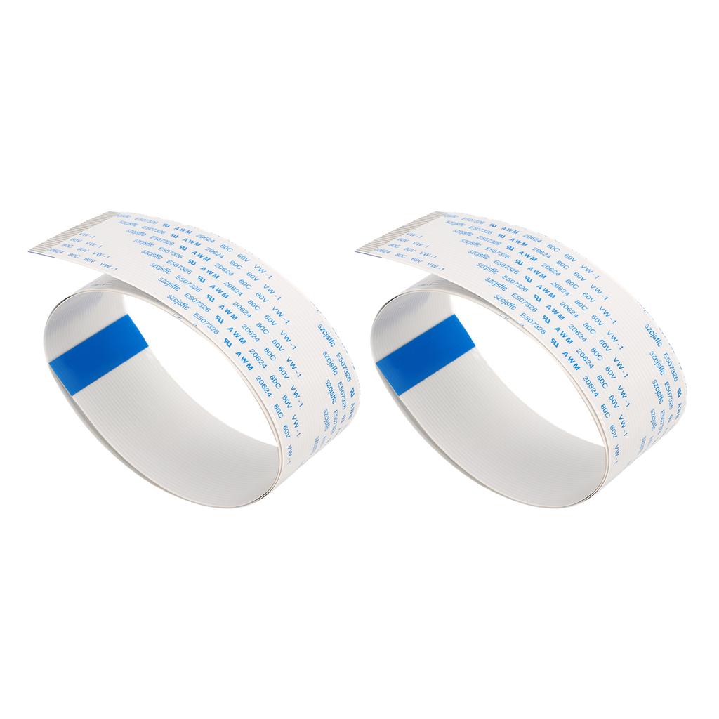2Pcs Printer Flexible Flat Cable Fast Transmission High Softness FFC Flexible Ribbon Cable for