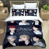 KPOP S-Stray-K-Kids принт Комплекты постельного белья изысканный комплект постельного белья пододеяльник комплект постельного белья роскошный подарок на день рождения
