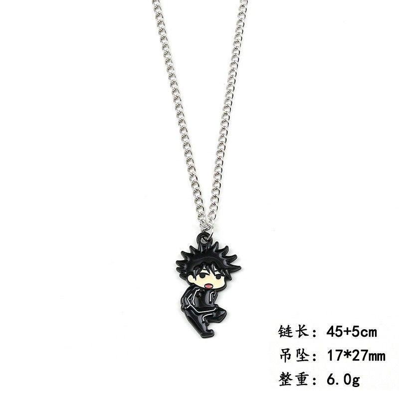 Jujutsu Kaisen Yuji Itadori and Gojo Satoru Necklace Creative Cartoon Cute Fashionable Personalized Portable Student Pendant