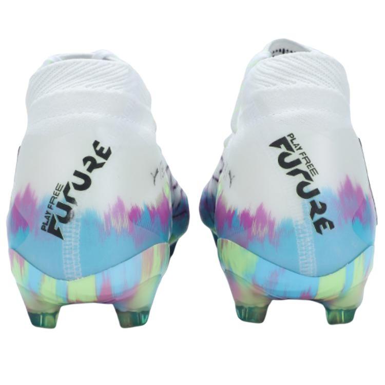 Puma Future 8 Удобная Мода FG (Резиновый длинный стержень) Тканевые Износостойкие Нескользящие Футбольные Бутсы Унисекс Футбольные Бутсы Белые 109013-01