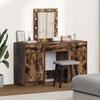 Makeup Table with Storage Brown 50 x 41 x 135 cm Engineered Wood