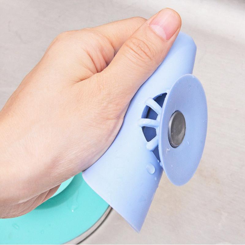 Полукруглые принадлежности для ванной комнаты Силиконовые утолщенные невидимые уплотнители Прессуемый тип Аксессуары для ванной комнаты Антизапаховые многофункциональные сливные аксессуары для волос