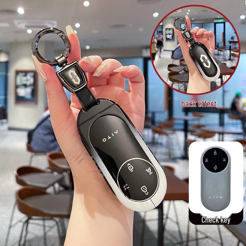 Чехол для ключей AITO M9: Металлическая пряжка для электросамоката AITO Huawei M9 с увеличенным запасом хода