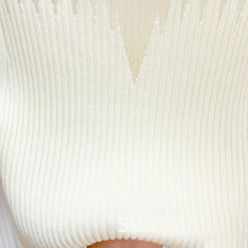 Женская однотонная трикотажная футболка без рукавов скинни, шикарный сетчатый жилет с полувысоким воротом, сексуальный ажурный топ