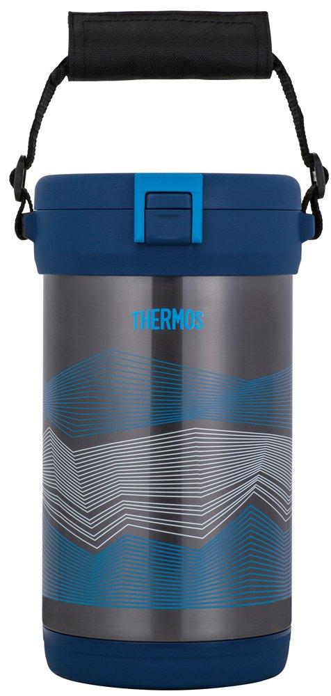 Thermos Вакуумный изолированный контейнер для льда для переноски, темно-синий (Термос лед) FHK-2200NVY