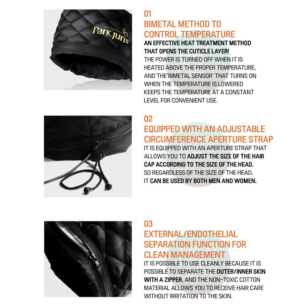 Park Jun Beauty Lab Hair Heating Cap – Smart Home Salon Treatment Cap