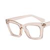 Square Small  Eyeglasses Frame  New Retro Multi-Color Option Flat Mirror Women'S Tide Package Flower Simple Eyeglass