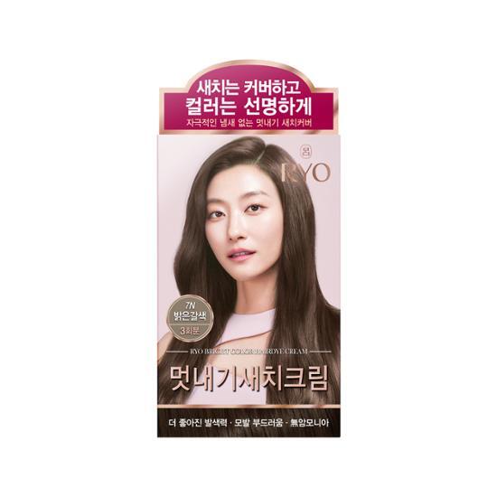 Ryo Uachae Stylish Gray Hair Cream (3 Servings/coloring + Gray Hair Combined) 6 Types, Choose 1,Korean Hair Products