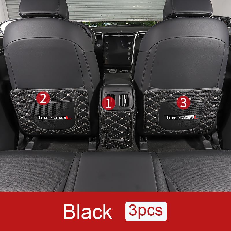 Кожаные автомобильные противоударные коврики, защитная накладка на спинку сиденья для Hyundai Tucson 2022 2023 NX4 Hybrid Interior