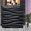 10pcs Premium 3D Wave Stripe Wallpaper PVC Wall Decor for Living Room Bedroom Office Decor TV Background Non-self Adhesive