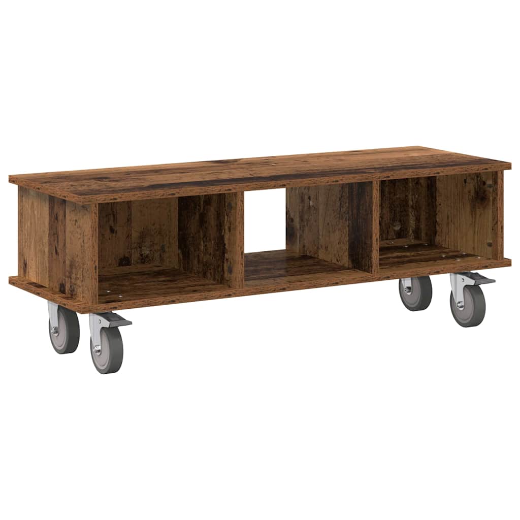 TV Stand Reclaimed Wood Look 100 x 35 x 35 cm Engineered Wood