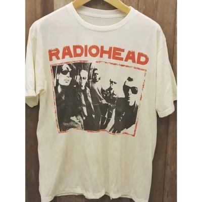 Radiohead Хип-Хоп Рок Группа Уличная Мода Классический Стиль Унисекс Футболка Повседневная С Круглым Вырезом Большой Размер Хлопок Женская И Унисекс Футболка