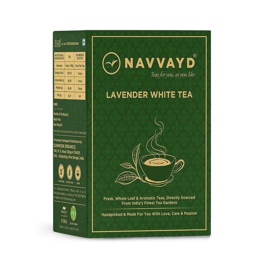 Белый чай с Лавандой (100 г), Lavender White Tea,  Navvayd