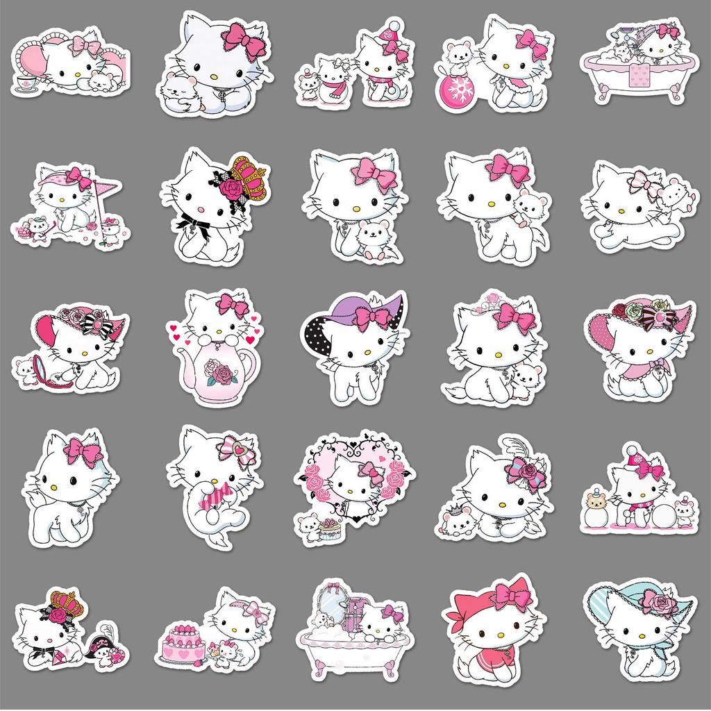 50 Наклеек на телефон Qiao Mi Sanrio Charmmy Cat Водонепроницаемые Декоративные