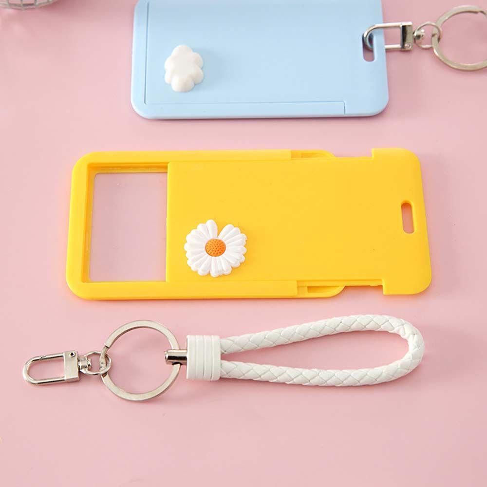 Fashion Girls Bus Card Cover Cartoon Children Badge Case Bank Card ID Card Holder Keychain