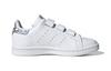 adidas Оригинальные Stan Smith Низкие Детские Кроссовки для Скейтбординга Белые Серебристые Дети Возраст 3 7 Лет EE8484