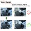 Rubber Cup Holder Mat for Center Console Armrest - Fits Deep, Small Beverage Cups