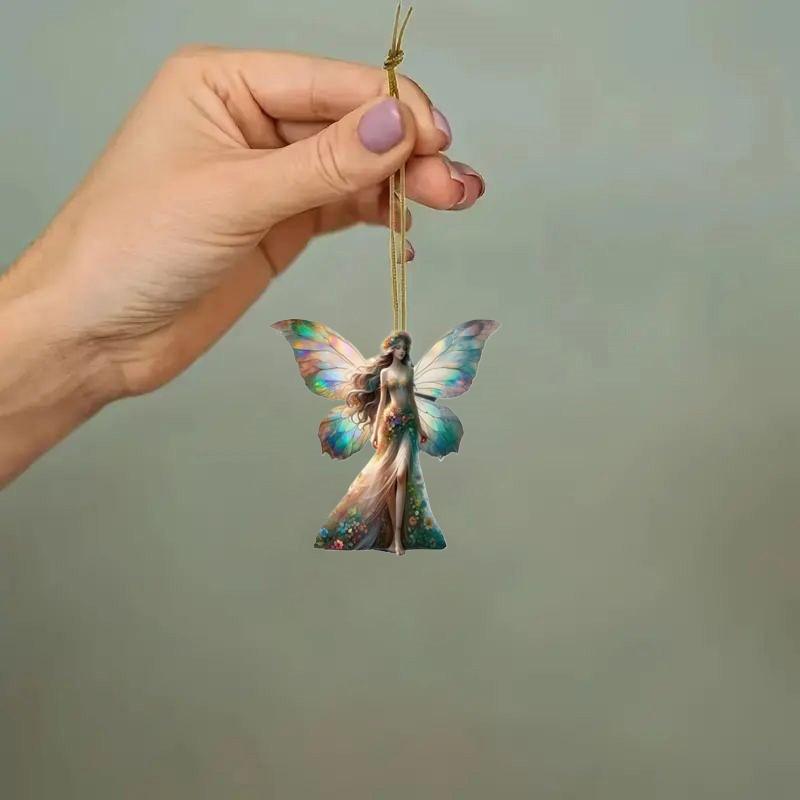 Новая акриловая плоская двухмерная подвеска в виде бабочки-феи, подвеска, сумка, подвеска, подвеска.