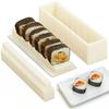 BOROLA Sushi Maker Mold Kit Easy DIY Rice Ball Press Plastic Shaper Tool Home Kitchen (Square Type)