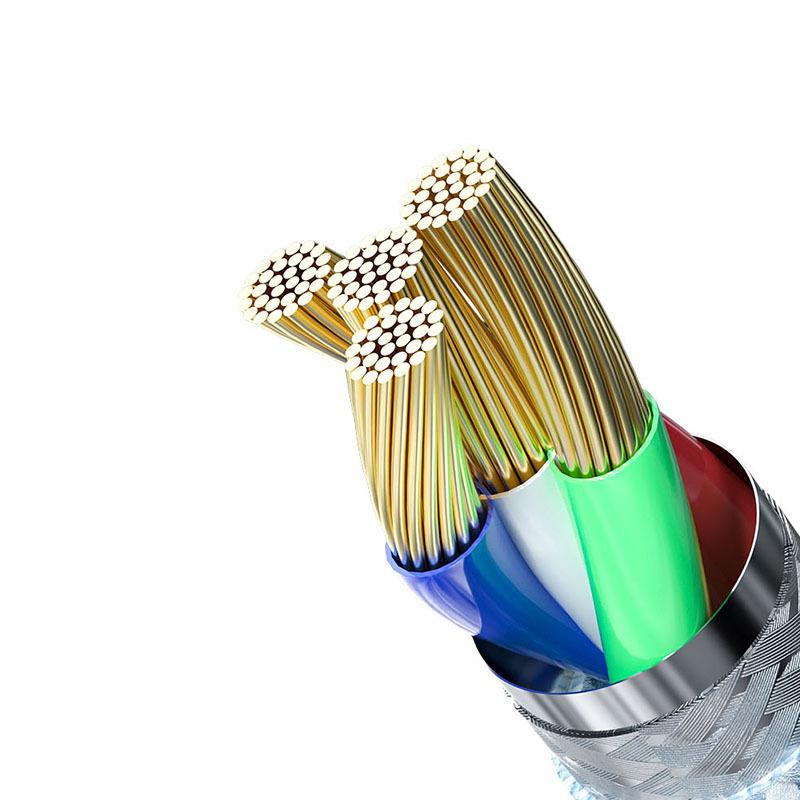 66 Вт сверхбыстрая зарядка Macaron Woven 1/3 кабель для передачи данных подходит для Apple Android TypeC кабель для зарядки