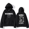 Descendents Худи с мультяшным принтом Харадзюку Повседневный Винтажный Свитшот Графическая печать Флисовая одежда Moletom Готика