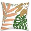 Home Decor Tropical Leaf & Beach Sunset Throw Pillow Covers Pattern Cushion Cover Suitable for Sofa Bedroom Car Pillow Cover
