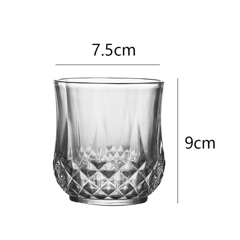 85 мл/215 мл/310 мл/250 мл/360 мл Бокал Коллинз Стаканы для виски Дно с ромбовидным рельефом Чашка для напитков Бытовая Tazas Кофейная посуда Посуда для напитков