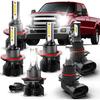Подходит для Ford F250 F350 F450 F550 Super Duty 2005- Светодиодные лампы для фар, 9008 +H13 Светодиодные лампы дальнего и ближнего света+9145 Лампы противотуманного света,500% Яркость,