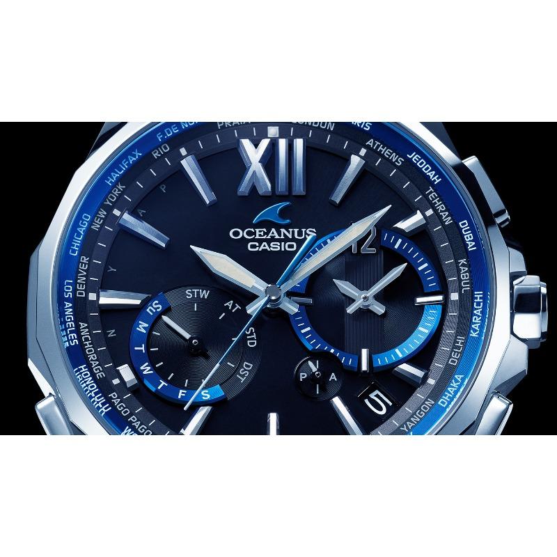 Casio Мужские аналоговые кварцевые часы OCW-S3400-1A с водозащитой 100 м
