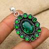Хром диопсид драгоценный камень ручной работы 925 стерлингового серебра ювелирные изделия очаровательный кулон для свадебного подарка