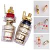 Speaker Binding Posts Banana Jacks 4mm Brass Plugs Heavy Duty Terminal Connector Copper Plug