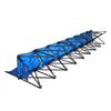 Portable Folding Bench, 8 Seat Foldable Soccer Bench with Side Pockets and Carrying Bag, Lightweight Sideline Seating with Back Rest for Football,