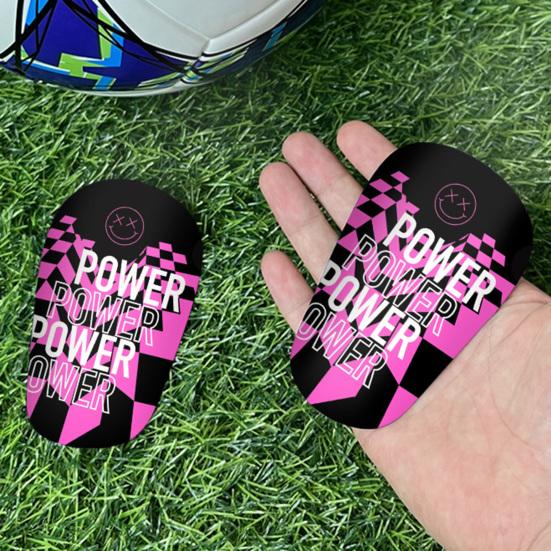 1 пара мини-футбольных щитков для голени с буквенным узором, противоскользящие для детей, подростков, взрослых игроков, миниатюрные накладки на голень, защитные приспособления для футбольных игр, защитное оборудование