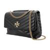 Tory Burch Kira Quilted Leather Chain Shoulder Strap Leather Crossbody Bag Large Women bags Black 90446-001
