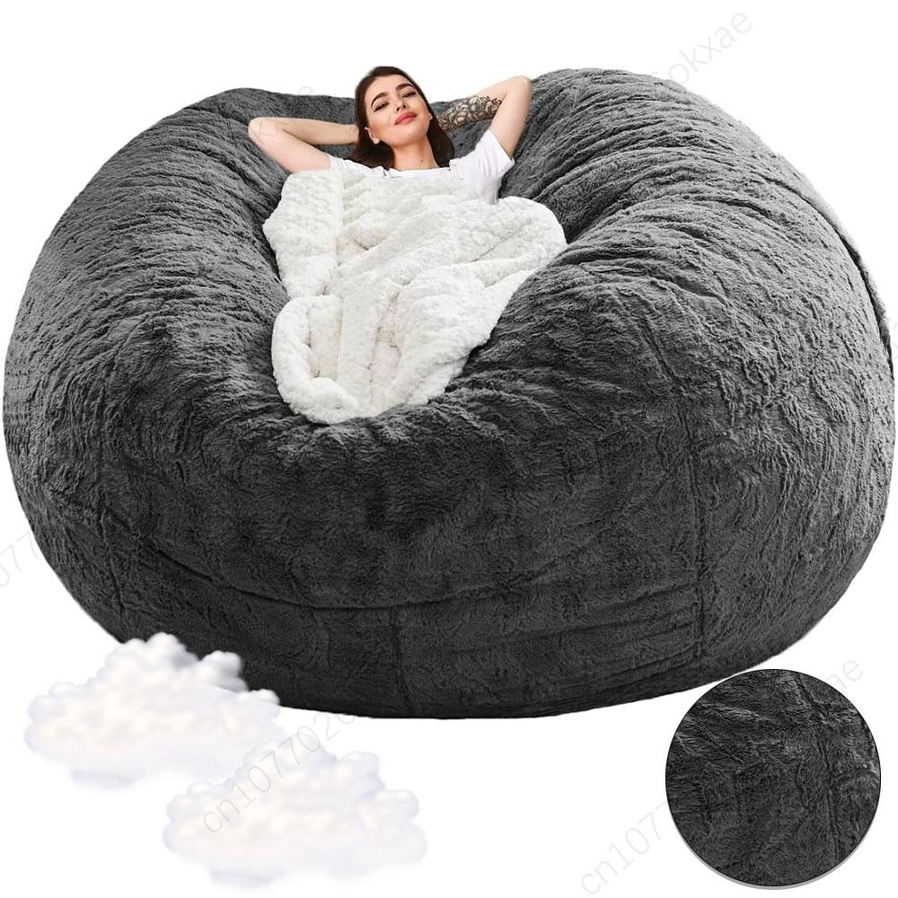Lazy Sofa Bean Bag Faux Fur Bean Bag Bean Couch Bean Bag Chair Bean Bag Chair with Filling Giant Bean Bag Bean Bag Bean Bag
