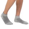 VITAL SALVEO Seamless Compression Ankle Socks, Short, Light Gray, Size L, CS-7501