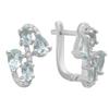 Серебряные серьги с натуральным топазом 4.005ct (2179504)