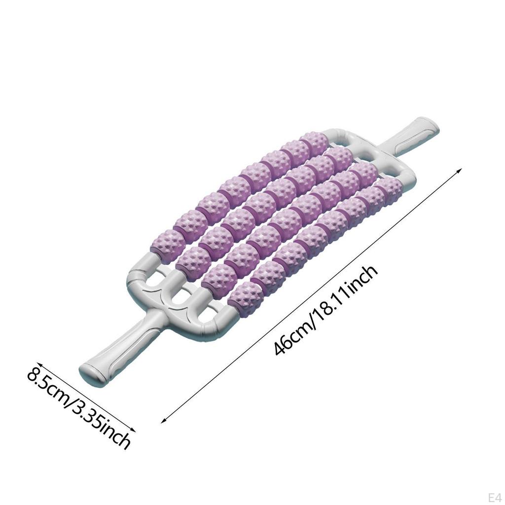 Гибкий массажный ролик 4 ряда для ног, портативный инструмент, вал для расслабления мышц для
