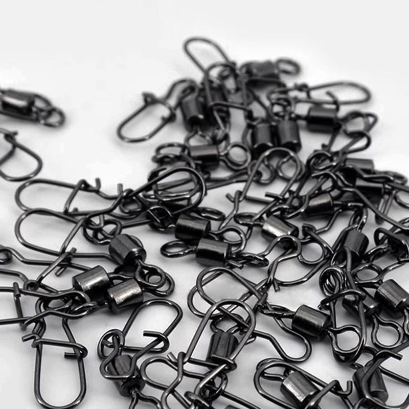 40 шт. Нержавеющая сталь Рыболовный коннектор Штифт Подшипник Вертлюг-тройник Защелка В коробке Рыболовные снасти Аксессуары Для приманки Крючка