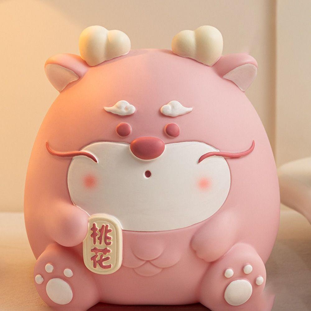 Adorable Dragon Coin Bank Unbreakable Money Saving Jar Desktop Doll Decor Cartoon Piggy Bank  Boys