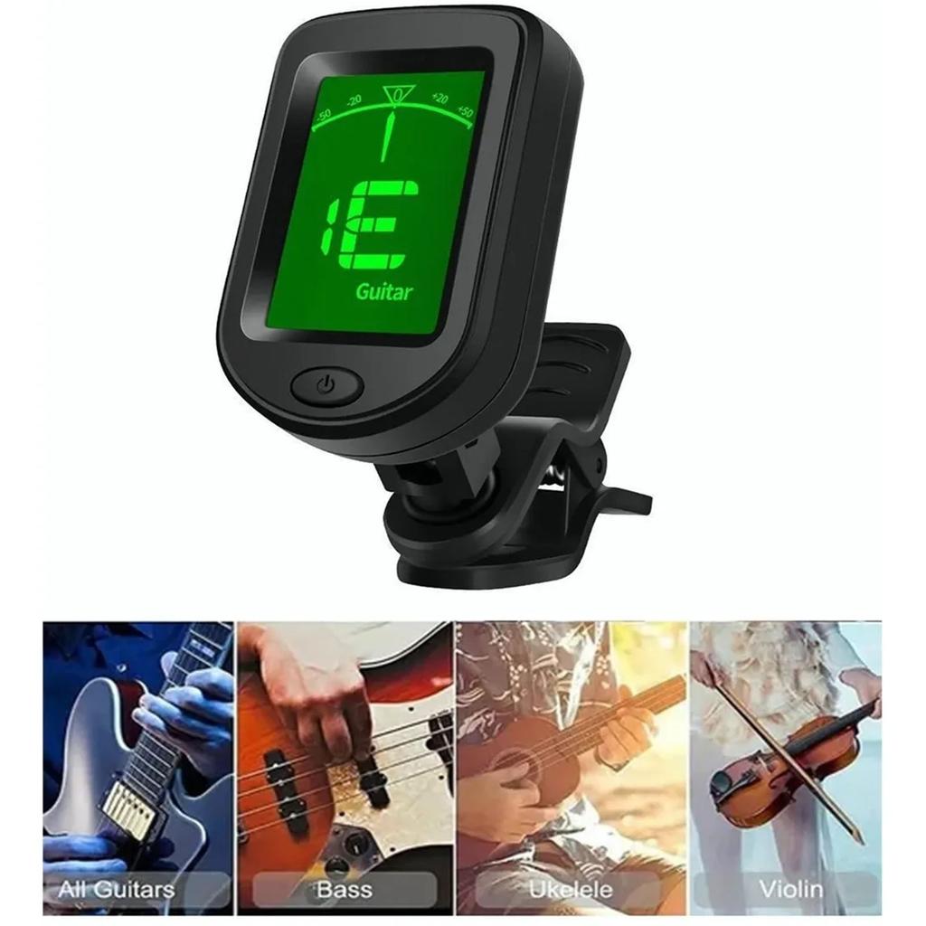 Digital Electronic Tuner LCD Display 12 Equal Temperament Automatic Tuner for Guitar Violin
