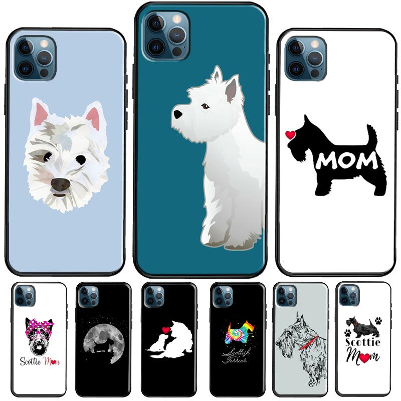 Чехол Westie Scottie Scottish Terrier для iPhone 12 13 Pro Max mini 7 8 Plus SE 2020, чехол для iPhone 11 Pro Max XS XR X