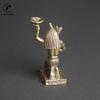 Ancient Egypt Grim Reaper Solid Brass Statue Desk Ornament Antique Figurine Sandalwood Holder Candlestick Crafts Home Decoration