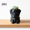 Indoor Succulents Planter 3D Printed Pug Pot, Decorative Dog Flowerpot for Desktop Decor Outdoor, Cactus Plants Container, Pet Lover Gift Pot