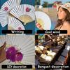 Vintage Style Paper Paddle Fans  - Elegant Foldable Handheld Fan for Wedding & Party Decor - Chic Cooling Accessory