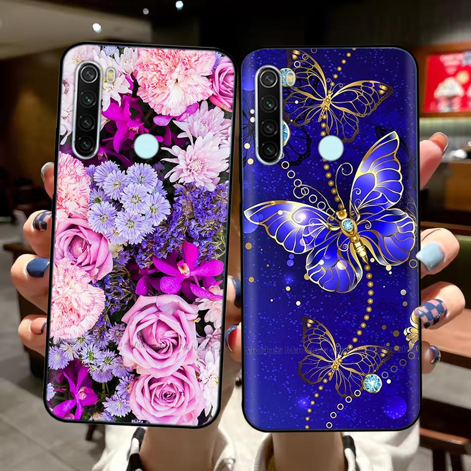 Для Xiaomi Redmi Note 8T Чехол с узором Полная защита Мягкий жидкий силикон Мультяшный чехол для Redmi Note 8T Note8T Оболочка Fundas