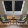 1 Set Star Moon Pattern Blackout Curtain Travel Window Blind Shade Portable Removable No UV Block Window Cover Living Room Bedroom Home Supplies